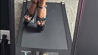Modeling My New Pleaser Heels in a Teasing Striptease Trailer for Fans