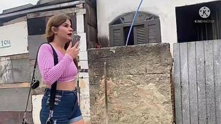 Samantha Munhoz lost in favela, takes a pounding! 😱