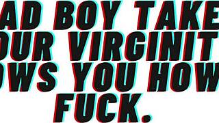 Bad boy takes your virginity in this erotic audio roleplay and teaches you real fucking moves