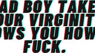 Bad boy takes your virginity in this erotic audio roleplay and teaches you real fucking moves