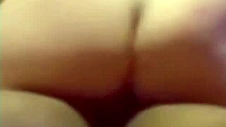 Hottie passionately rubs swollen wet pussy while riding huge monster cock roughly