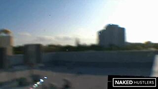 Petite Veronica Takes Rough Deepthroat From Monster Cock On Miami Rooftop In Wet Pussy Sex