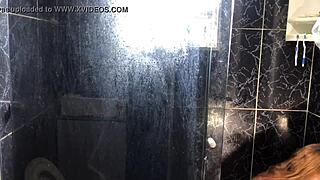 feeling so hot watching this latina teen blow in bathroom