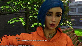 Seductive redhead's erotic adventure in a steamy anime game session