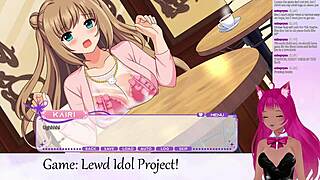 Hentai artist's livestream features lewd idol game play and toys