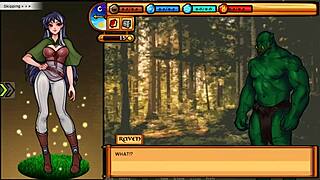 Purple-haired beauty gets creampied in this sensual game