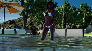 Luxurious neighbor: Decadent cunilingus and intense fucking